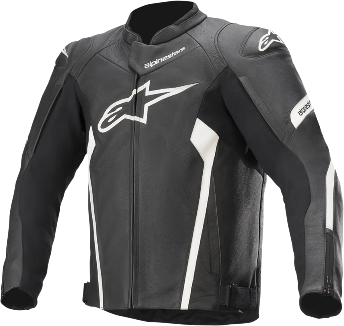 ALPINESTARS Faster v2 Leather Jacket - Black/White - US 50 / EU 60 3103521-12-60