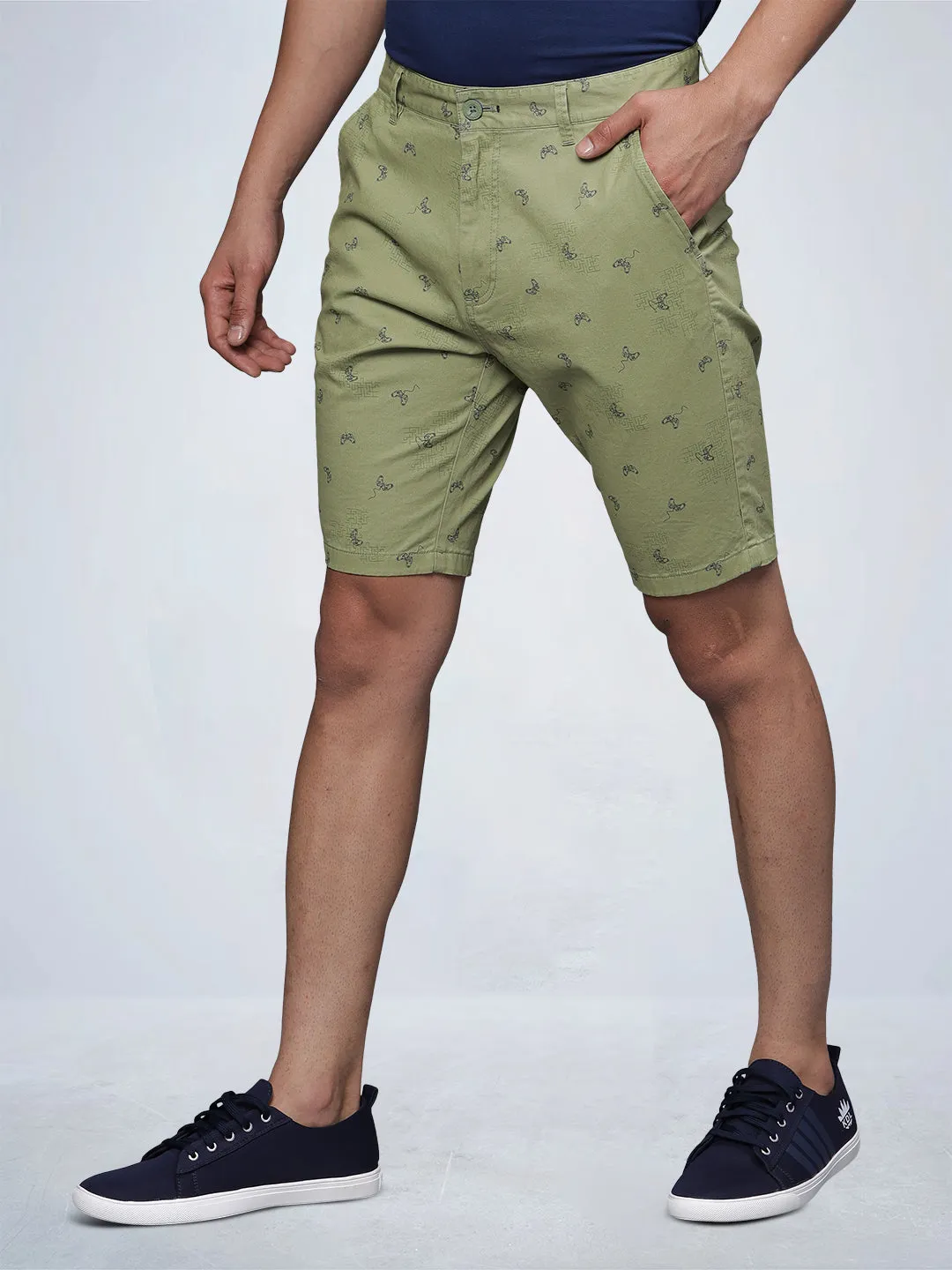 Gamer Print Chino Shorts