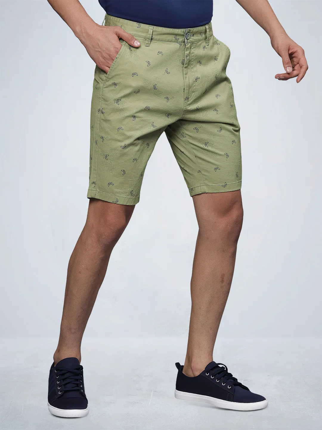 Gamer Print Chino Shorts