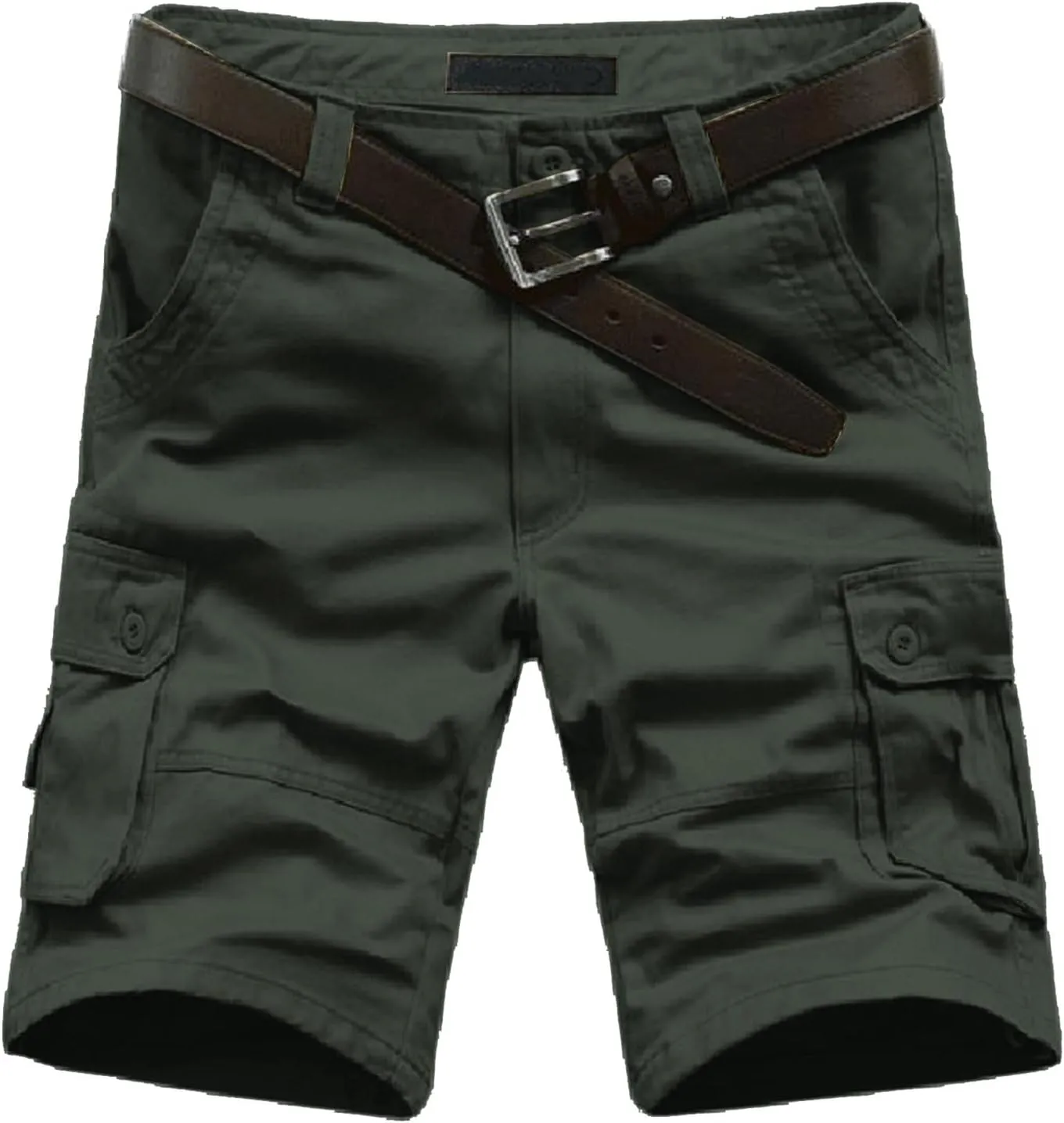 LCMTWX Cargo Shorts for Men Stretch Waist Work Shorts Outdoor Hiking Fishing Capri Shorts Tactical Athletic Shorts Pockets