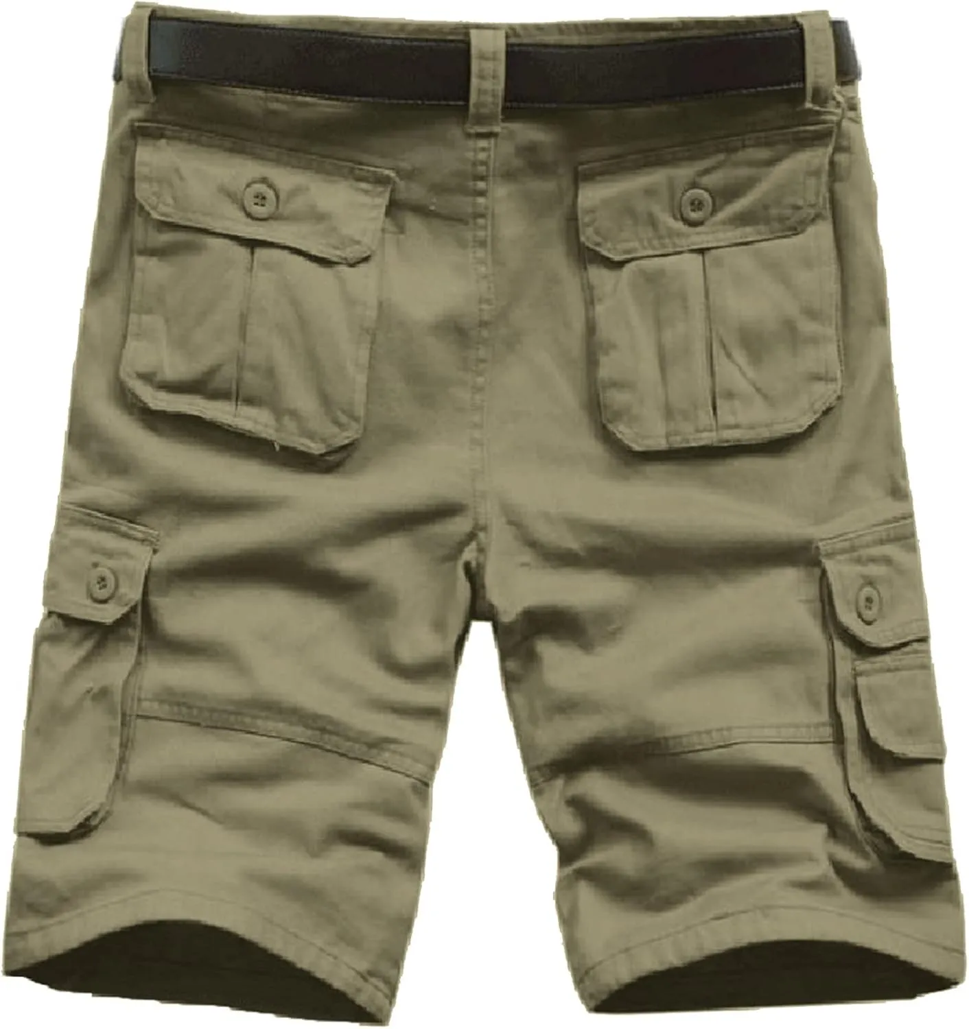 LCMTWX Cargo Shorts for Men Stretch Waist Work Shorts Outdoor Hiking Fishing Capri Shorts Tactical Athletic Shorts Pockets
