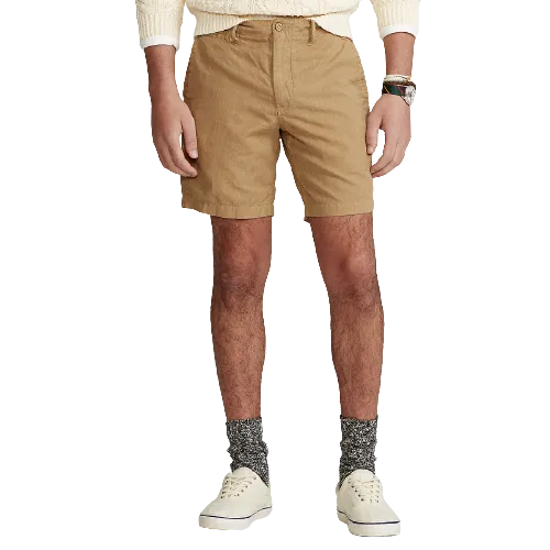 Linen Shorts – Tan