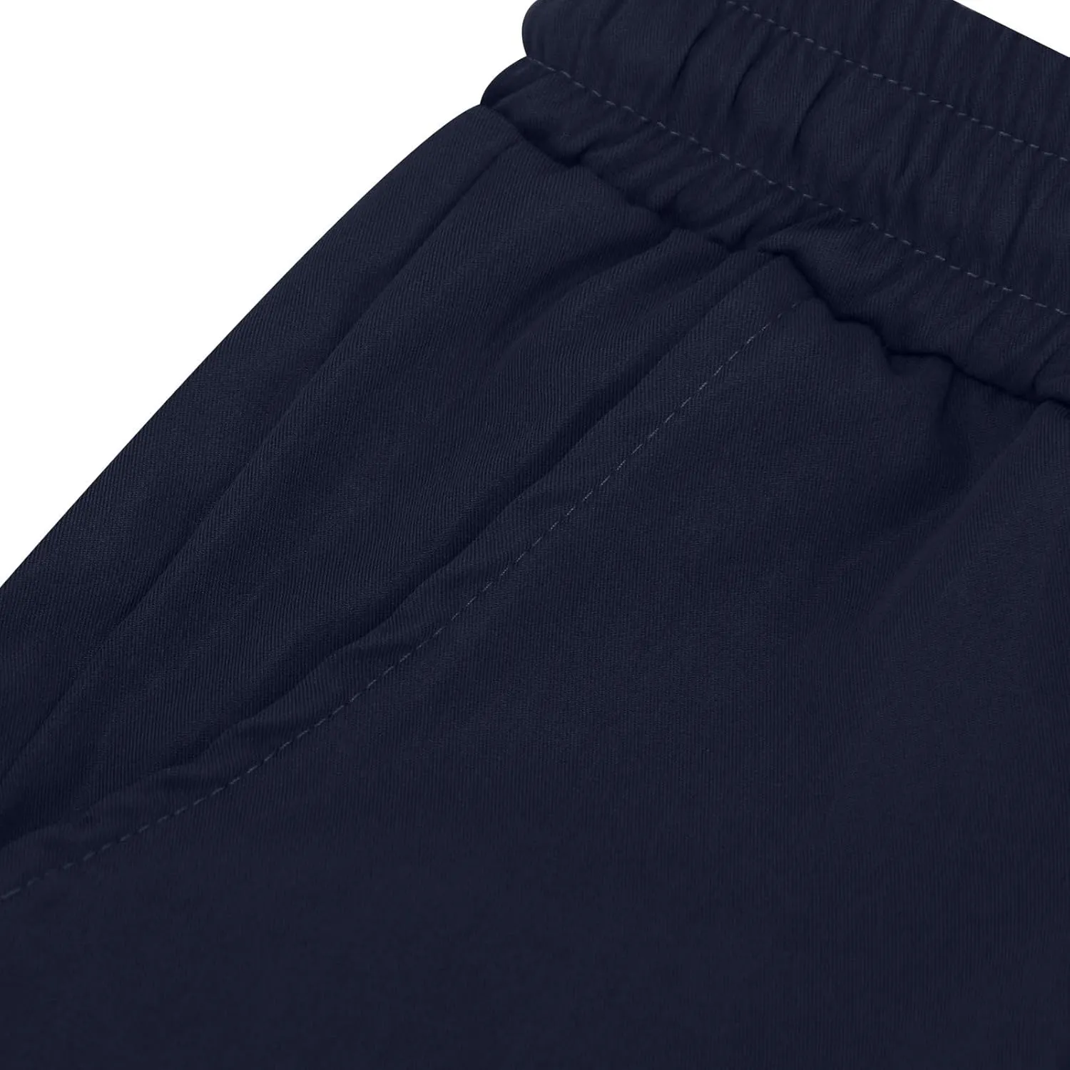 Mens Cargo Shorts 2025 Elastic Drawstring Waist Twill Summer Shorts Classic-fit Hiking Cargo Pants with 4 Pockets