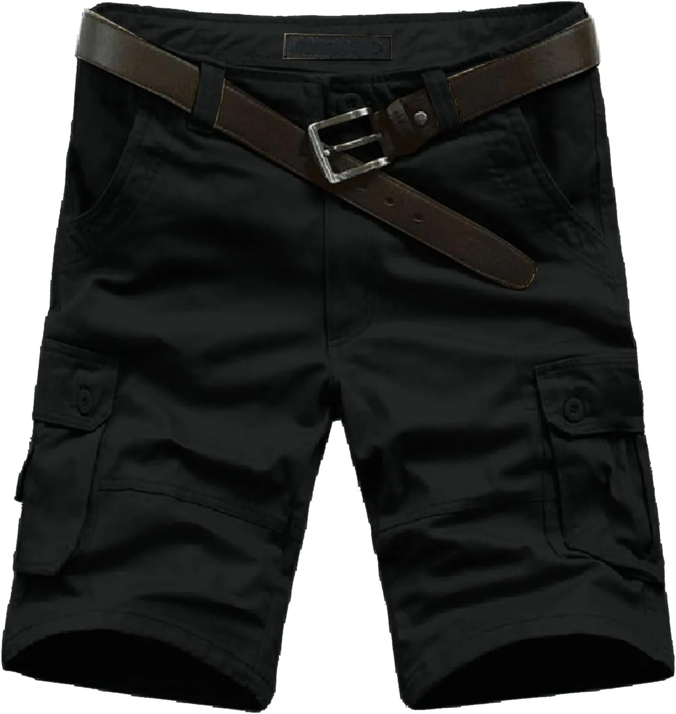 Mens Resort Wear 2025 Loose Fit Summer Cargo Shorts with Zipper Multi Pocket Outdoor Casual Lightweight Shorts