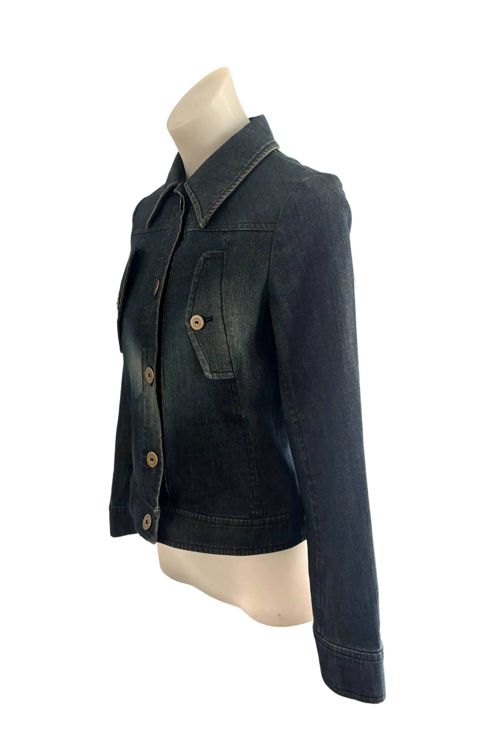 Mize vintage green wash denim jacket, 40