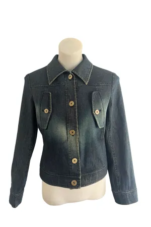 Mize vintage green wash denim jacket, 40
