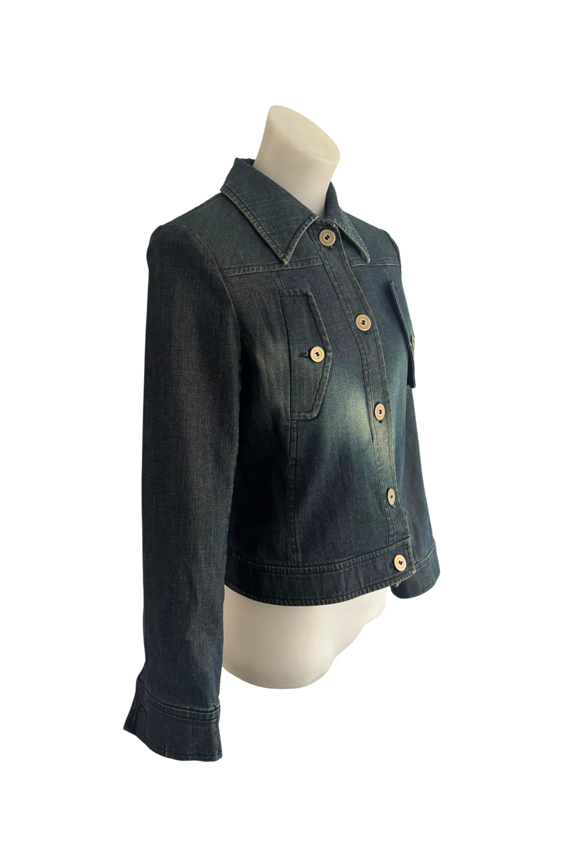 Mize vintage green wash denim jacket, 40