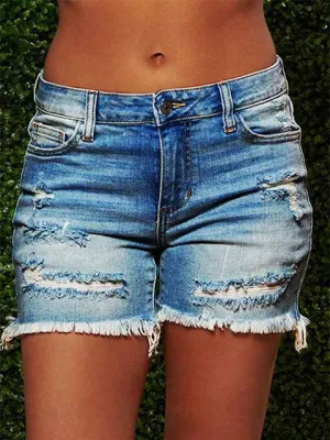 On-trend Ripped Denim Shorts