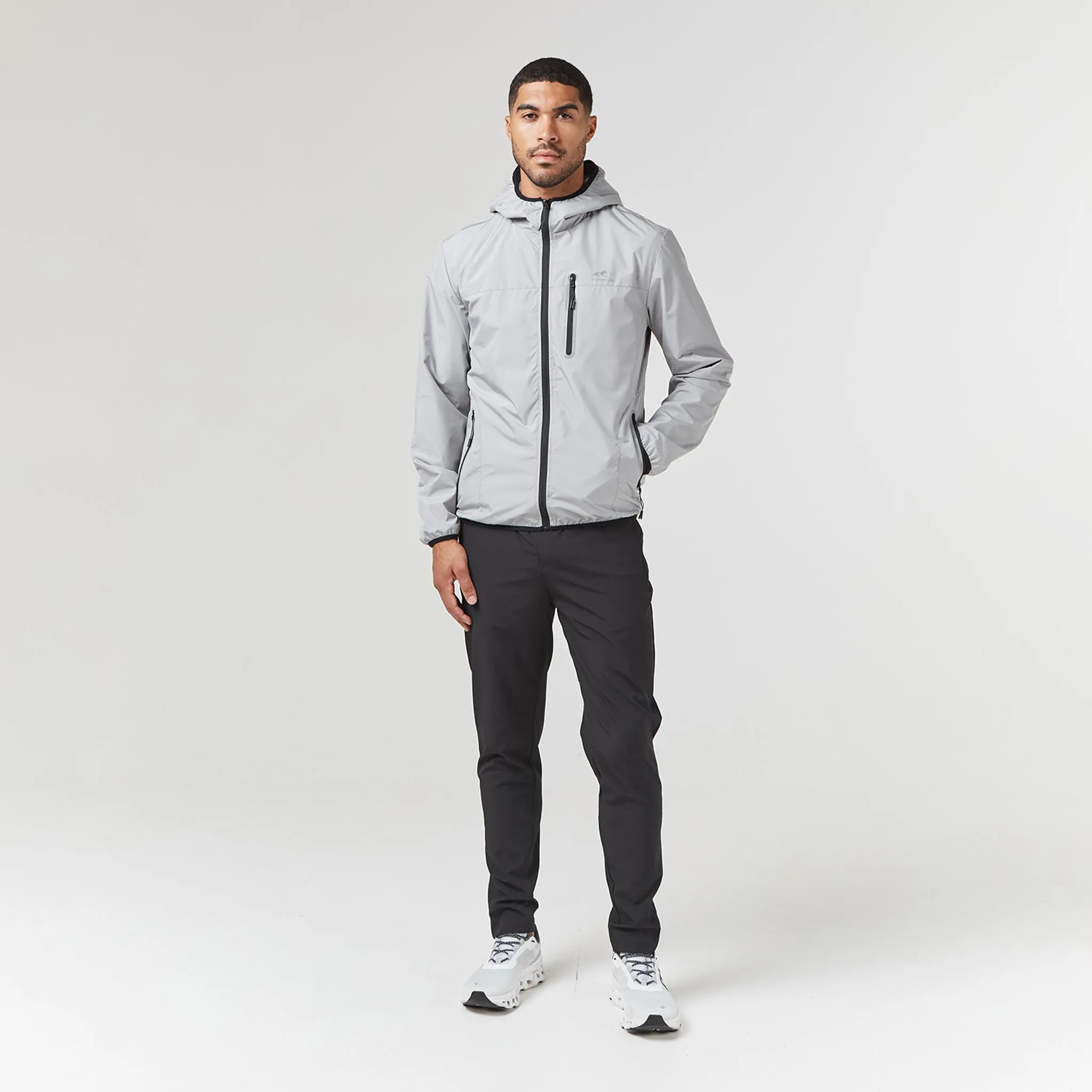 Reflective Detail Windbreaker | Grey