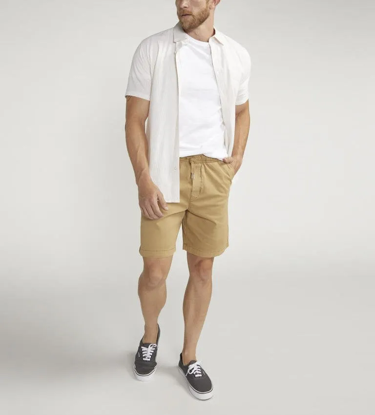 Silver Jeans Mens Tan Pull On Chino Shorts