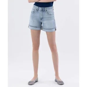 Vervet High Rise Cuffed Mom Denim Shorts