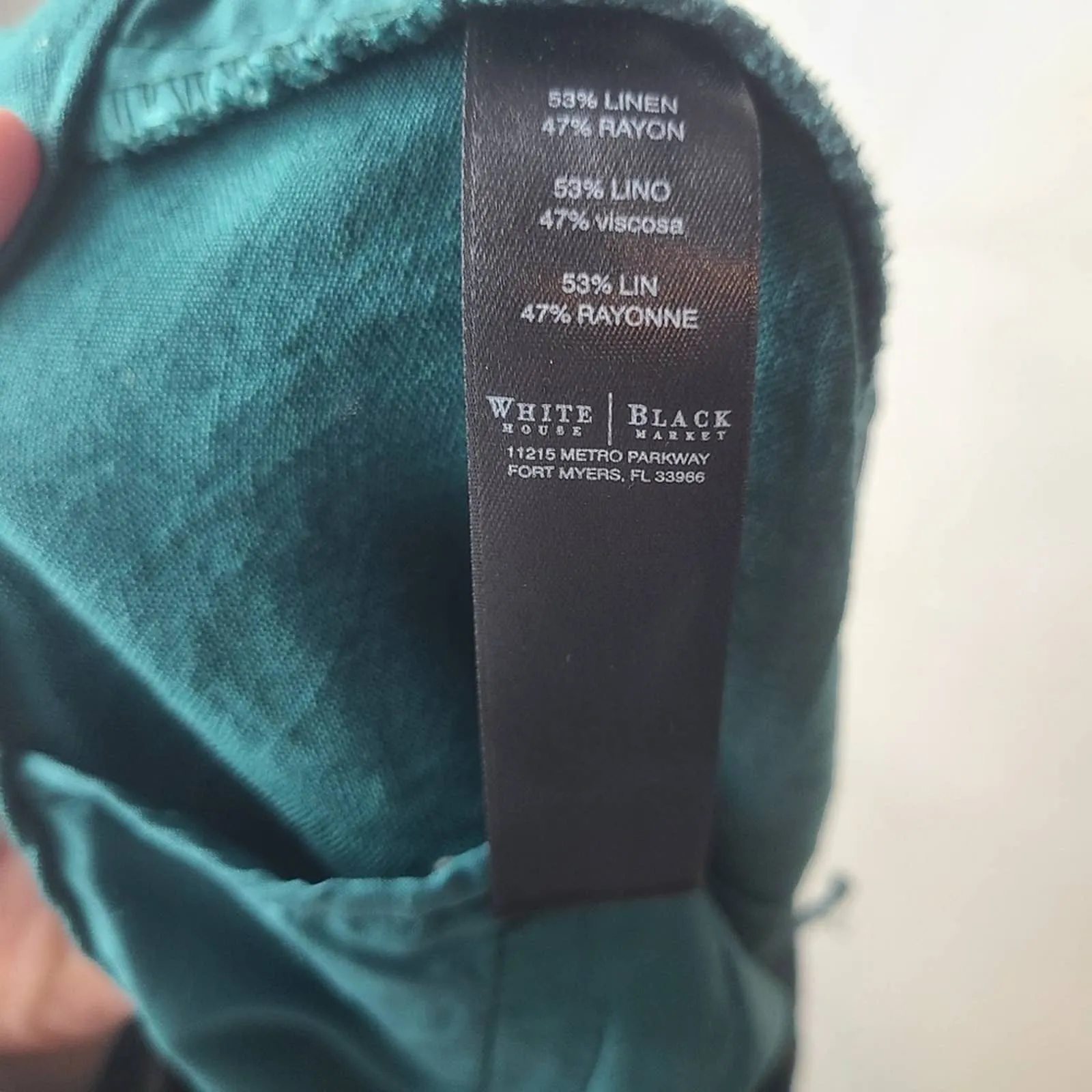 White House I Black Market Linen Shorts